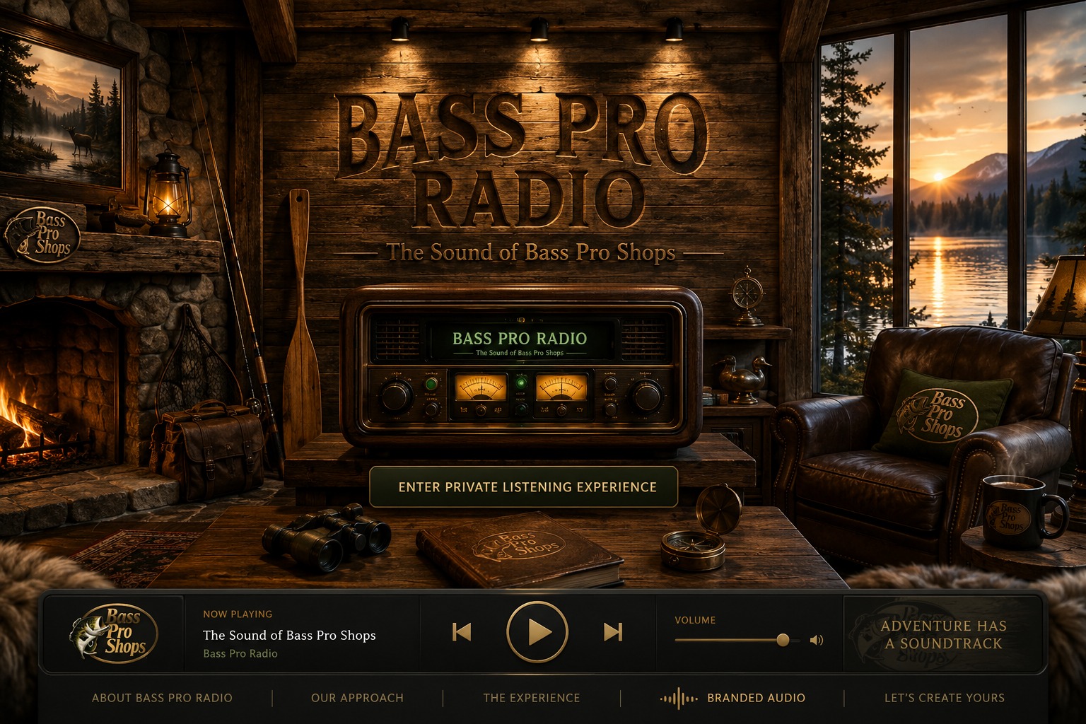 Bass Pro Shops Radio private showroom